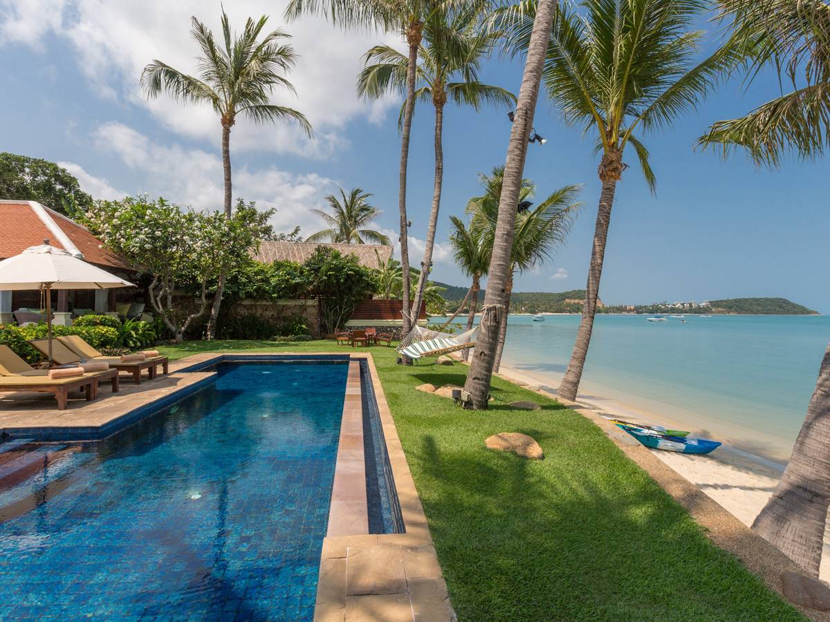 Beachfront Villa  with Private Pool in Laem Set Koh  Samui  